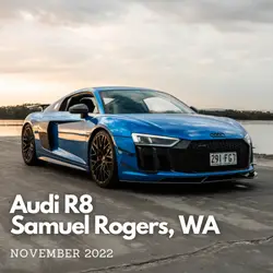 blue audi Winner